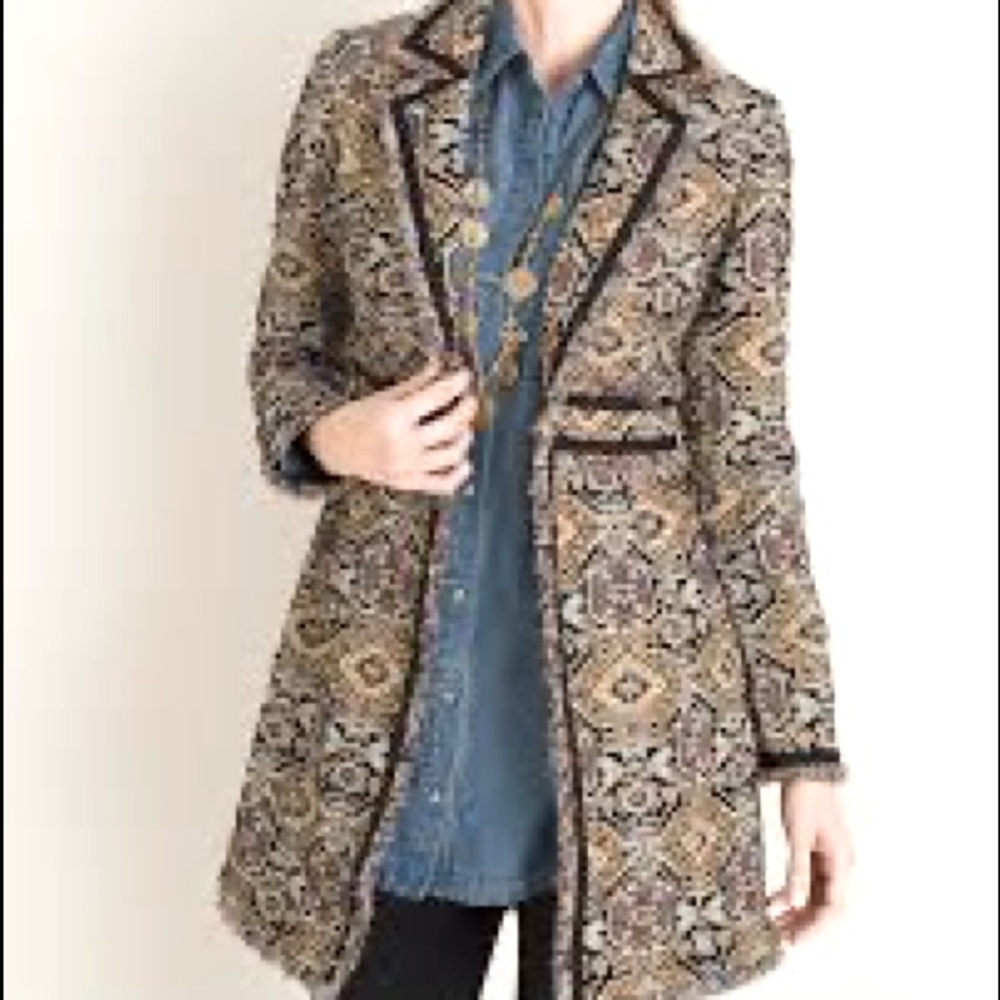 Stunning Chico’s jacquard jacket